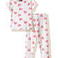 Amazon Brand  Symbol Girls Night Dress | Stretchable Cotton Ribbed TShirt & Pajama Set | Age 214 Years (SKSLGSS2605 (214 