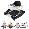 HONEY JOY Baby Walker, 6-in-1 Foldable Baby Walker and Bouncer Combo, Infant Activity Walker with Wheels, Adjustable Heights, Ro