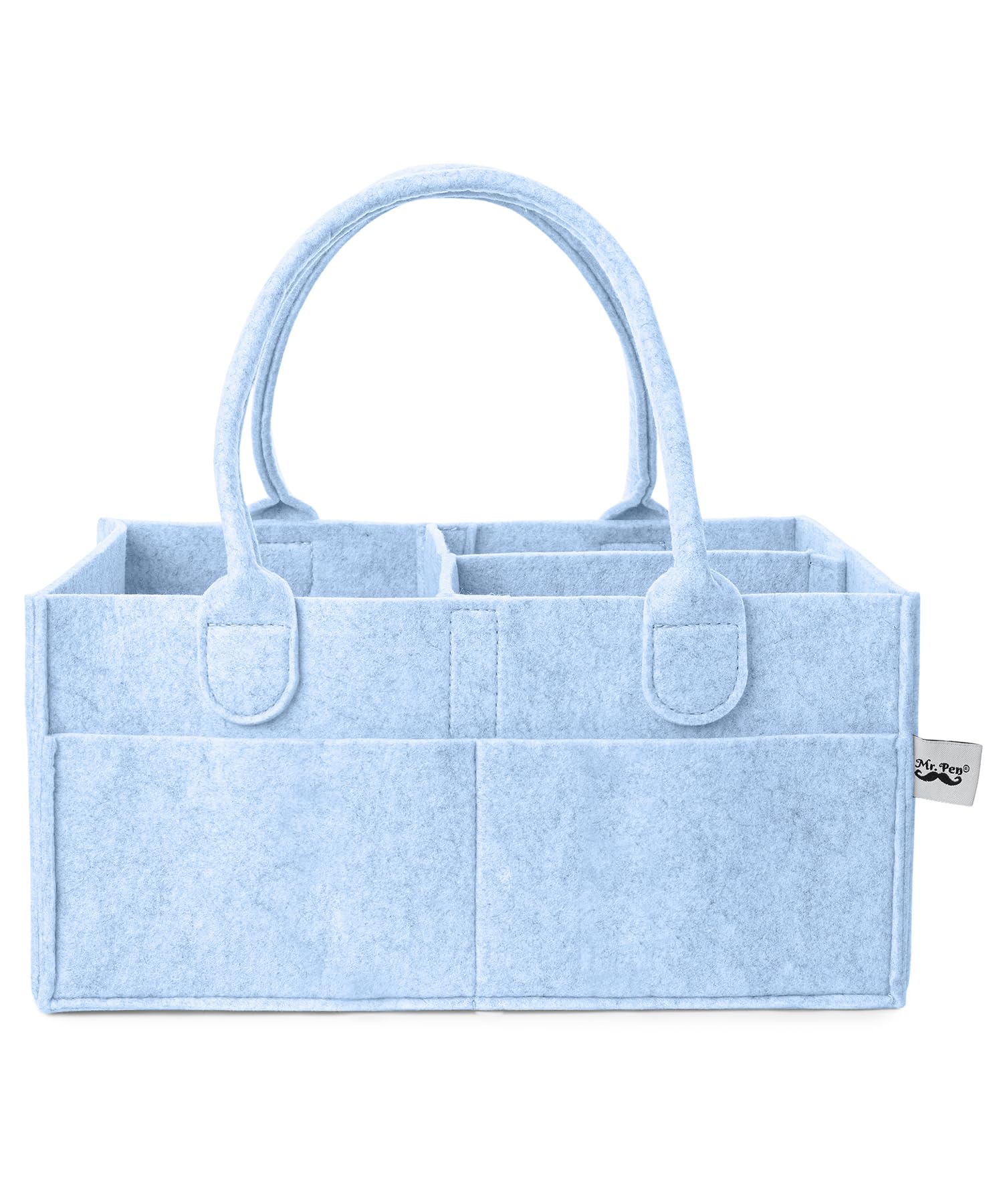 Mr. Pen- Baby Diaper Caddy Organizer, Sky Bliss, Baby Caddy Organizer With Handle, Compact Size, Collapsible & Portable