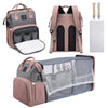 Afdlldqm Diaper Bag Backpack, Multifunctional Baby Diaper Bag, Diaper Changing Station For Boys Girls, Large Capacity Travel Bab