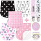 Dodo Babies 5-Pack Baby Burp Cloths - Soft & Absorbent Cotton Burp Cloths are Newborn Essentials Must Haves - Includes Pacifier 