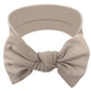 Babygiz Baby Girl Headbands-Infant,Toddler Cotton Handmade Hairbands With Bows Child Hair Accessories (Dark Beige)