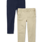 The Children'S Place Baby Toddler Girls Skinny Chino Pants, Sandy/Tidal 2 Pack, 3T