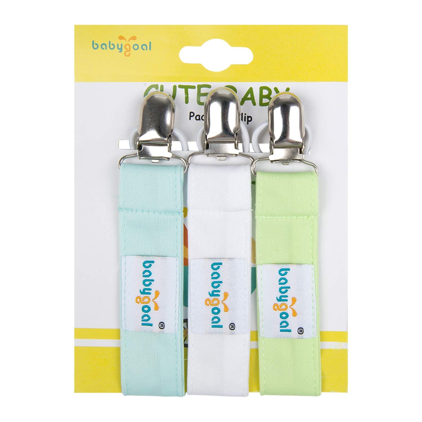 Babygoal Pacifier Clips, 6 Pack Pacifier Holder For Boys And Girls Fits For Most Pacifier Styles & Baby Toys And Baby Gift 6Mp15