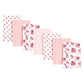 Hudson Baby Unisex Baby Cotton Flannel Burp Cloths, Cream Rose, One Size