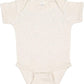 Rabbit Skins Baby Soft Short-Sleeve Bodysuit (4400) Natural Heather, 6M