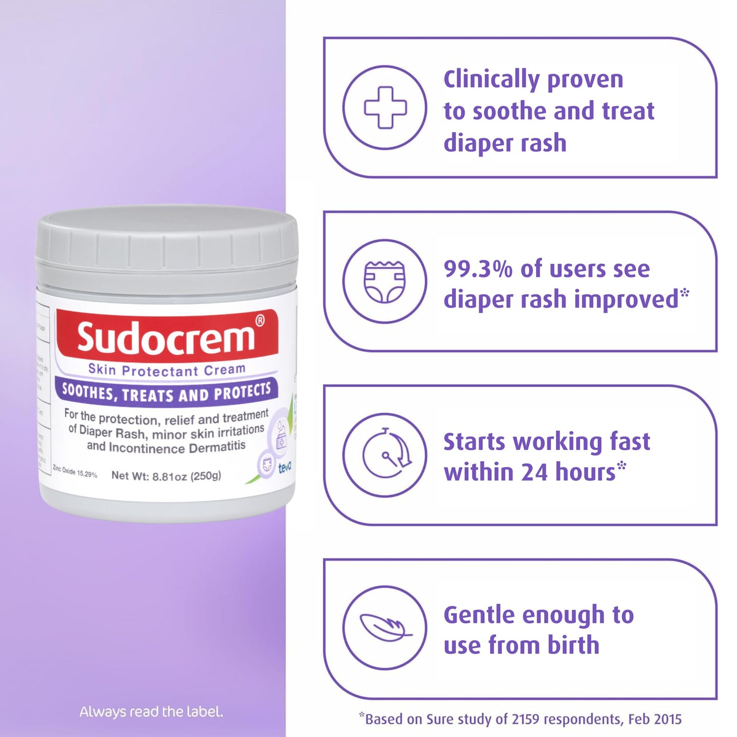 Sudocrem Skin Protectant Cream - Diaper Rash Cream For Baby - Soothes, Treats, And Protects, For The Relief, Treatment, And Prev