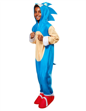Rubie'S Boys Sonic Oversized Jumpsuit Costume, As Shown, Large Us