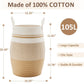 105L Extra Large Woven Laundry Hamper Basket With Heavy Duty Cotton Rope Handles For Clothes And Toys In Bedroom, Nursery Room,