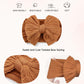 Zurlefy Rust Baby Headbands With Bows, Cute Headband Bow For Baby Girls Infant Head Wraps Newborn Toddler Bonnet Unisex Gifts(03