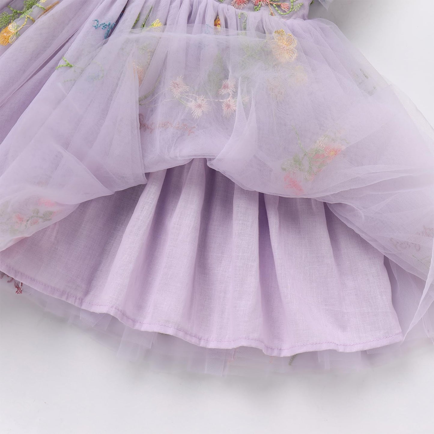 Fairy Dress Toddler, Party Dress For Baby Girl Boho Lace Hippie Flower Ruffle Puffy Wedding Bridesmaid Birthday Ball Gown For Ki