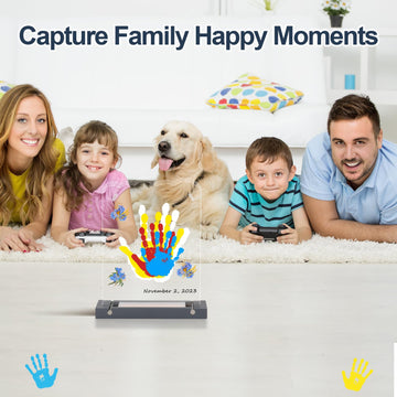 Bixinyo Family Handprint Kit With Light, Baby Hand And Footprint Kit, Family Gifts For New Parents, Adoption Gifts, New Mom Gift