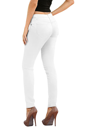 Hybrid  Company Womens Super Stretch Jeans P26136Sk White 7