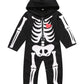 LENSOUS Baby Boys Skeleton Halloween Costume Long Sleeve Hoodie (18-24 Months, Black01)