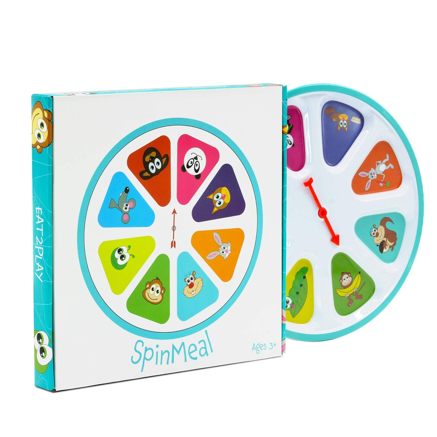 Spinmeal - Healthy Nutrition Plate For Picky Eaters - Spin The Arrow - Meals Are Fun Again