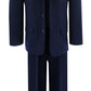 Navy Blue Formal Suit Set From Baby To Teens Gg230 (12, Navy Blue)