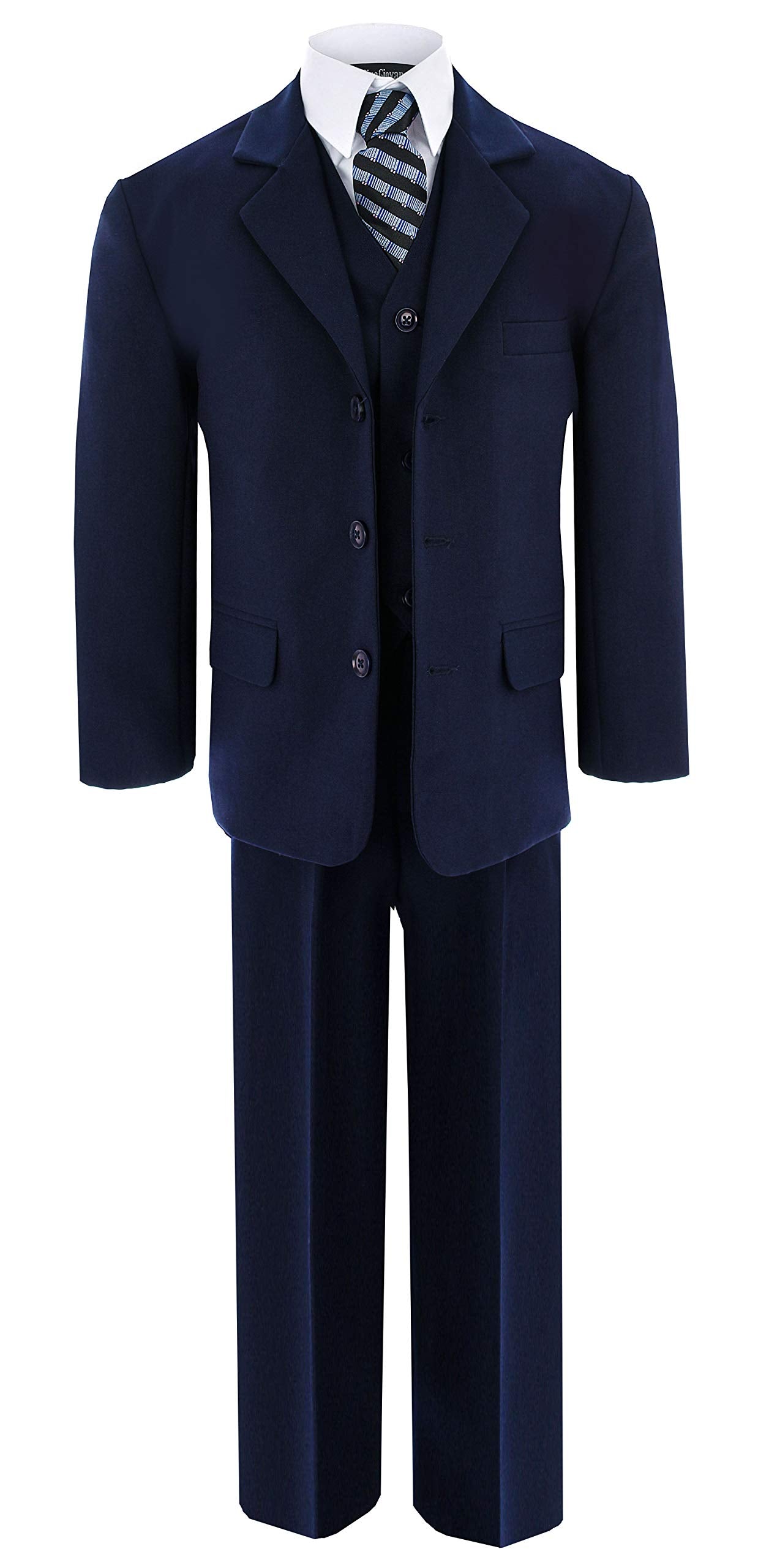 Navy Blue Formal Suit Set From Baby To Teens Gg230 (12, Navy Blue)