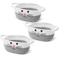 Boao 3 Pack Small Woven Baskets for Organizing with Handle Cute Cotton Baskets for Pet Toy Storage Woven Box Empty Gift Bin for 