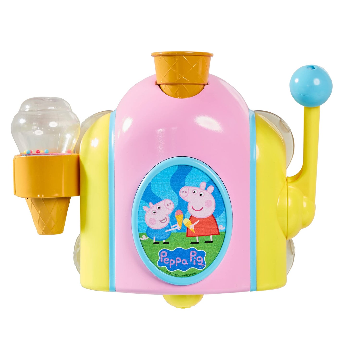 Toomies Peppa Pig Bubble Ice Cream Maker Bath Toy from Tomy Bath Time Peppa Pig Toy with Foam-producing Pump Action - 18M+
