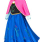 Party Chili Princess Costumes Birthday Party Dress Up For Little Girls/Long Sleeve With Cape,Wig,Crown,Gloves 9-10 Years (150)