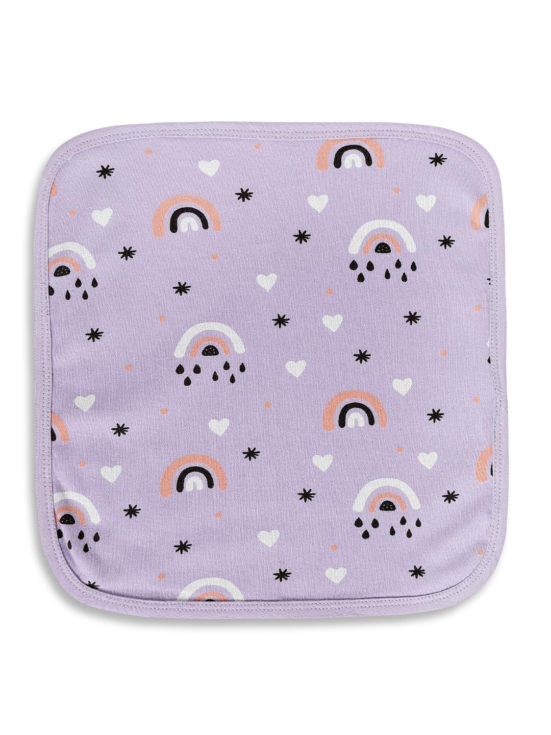 The Mom Store New Born Baby Napkin | Soft & Absorbent | 2626 cm Napkin Soft and Comfortable for Everyday Use | Cotton | Lavender