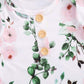 Infant Newborn Baby Girls Floral Sleep Gown Headband Sleepwear Romper Sleeping Bags Outfits (Floral&Pinkgreen, 0-3 Months)