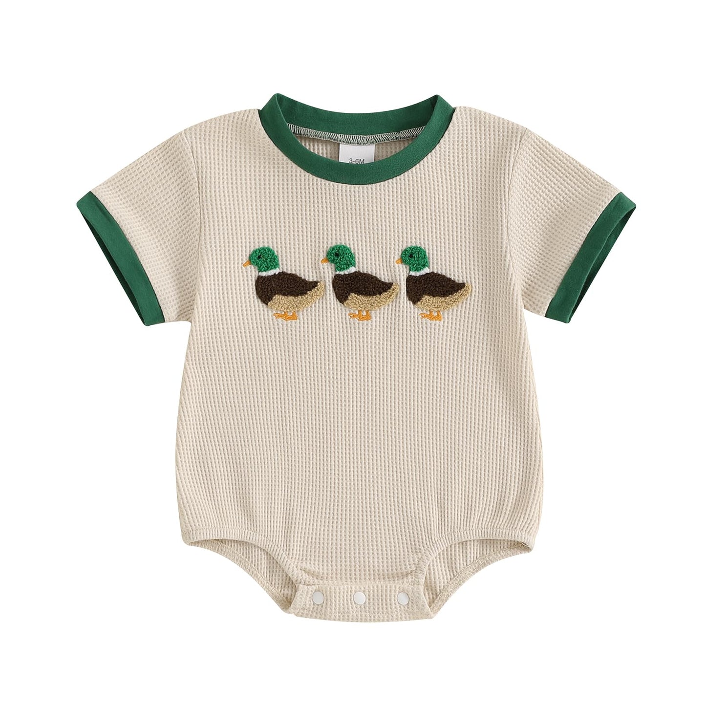 Lucikamy Newborn Baby Boy Girl Summer Clothes Funny Print Sweatshirt Romper Oversized Infant Short Sleeve Bodysuit (Apricot gree
