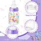 36 Pcs 3.5 Inch Mini Plastic Baby Bottle For Shower Favor - Clear Candy Box Feeding Bottle Decor Gift (Purple)