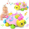 Baby Musical Ladybug Crawling Toys,Baby Toys 6-12 Months with Light-up Music, Early Educational Learning Montessori Toys, Infant