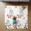 UANLAUO Foldable Play Mat for Baby - Perfect for Use Baby Playpen 59 X59 Playmat, Large Foam Play Mat Toddlers Floor Mats for Ki