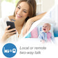 VTech RM5754HD RM5754HD Smart Wi-Fi 1080p Video Baby Monitor System with 5-in. Display, Night-Light, and Remote Access, White