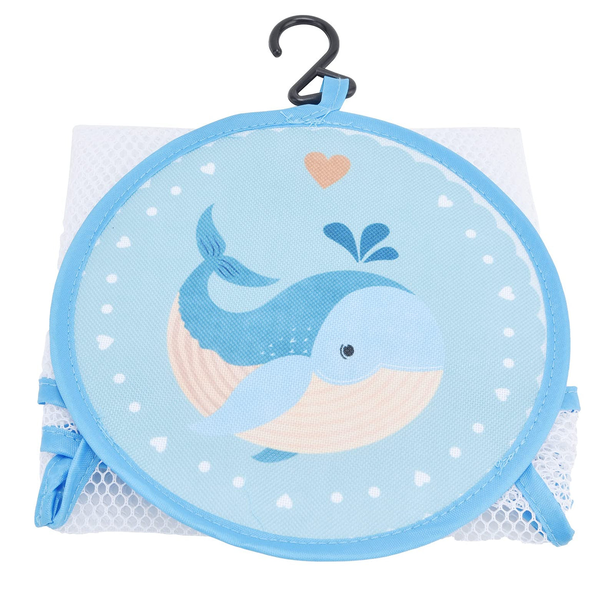 Cartoon Bath Toy Net Bag, Mesh Stable Large Capacity Delicate Bath Net Bag for Tidy Up The Living Room for Storing Toys(Dolphin)