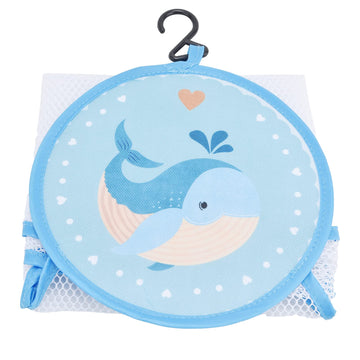 Cartoon Bath Toy Net Bag, Mesh Stable Large Capacity Delicate Bath Net Bag for Tidy Up The Living Room for Storing Toys(Dolphin)