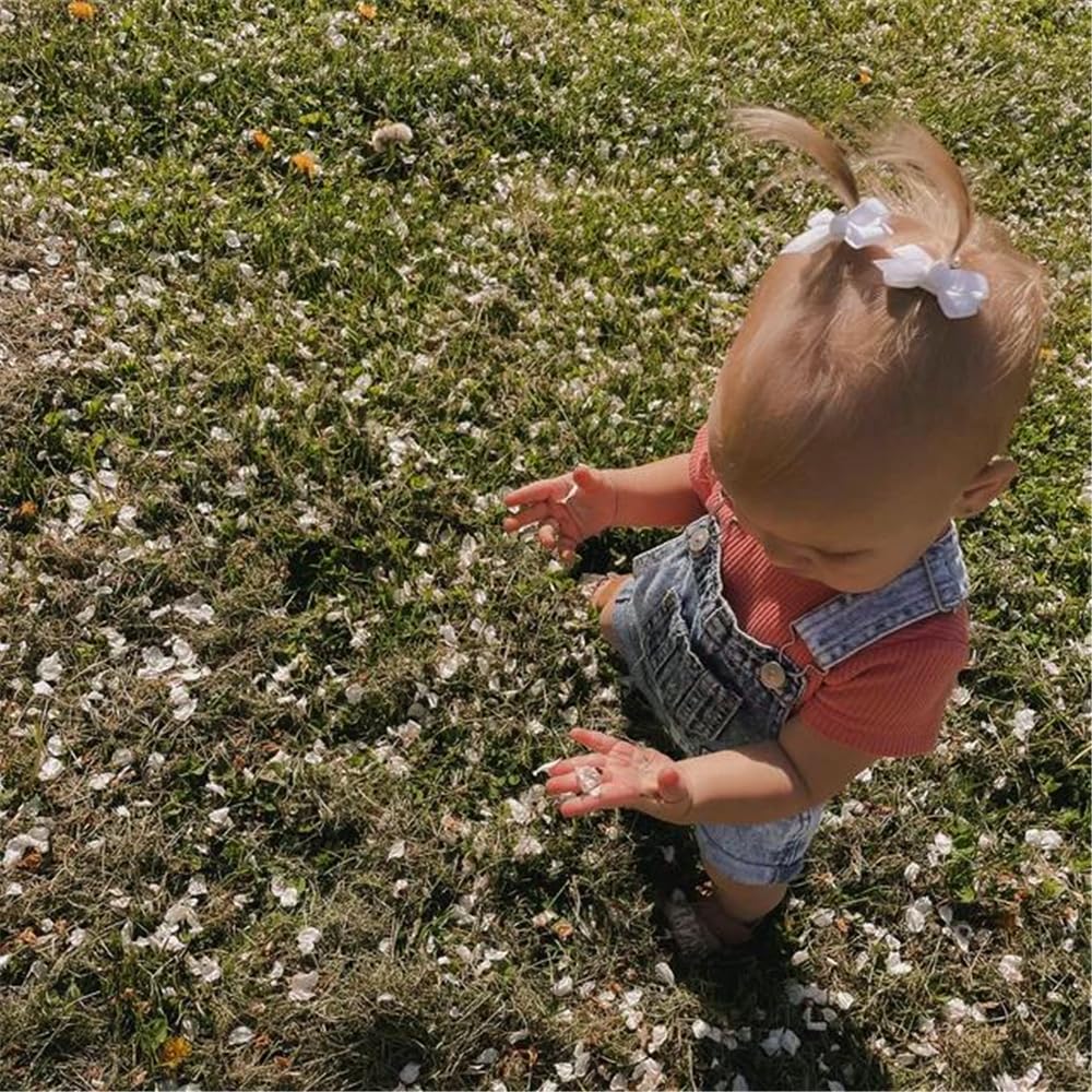 Boutique Baby Hair Clips In Fringe Bangs Toddler Tiny Hair Bow Snap Clips Infant Baby Girls Kids Hair Bows (8 Pairs)