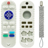 Remote Control Teether Toy for Babies 6 to 12 Months,Baby Teething Toys Tv Remote Shape with Pacifier Clip(White)