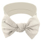 Babygiz Baby Girl Headbands-Infant,Toddler Cotton Handmade Hairbands With Bows Child Hair Accessories (Light Beige)