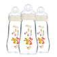 Mam Feel Good Medium Flow Premium Glass Bottle, Easy Switch Between Breast And Bottle, 9Oz, 0+ Months, Unisex, 3 Pack