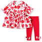 Minifeiko 3 0-6 Months Infant Baby Girls Valentines Day Clothes Heart Outfit