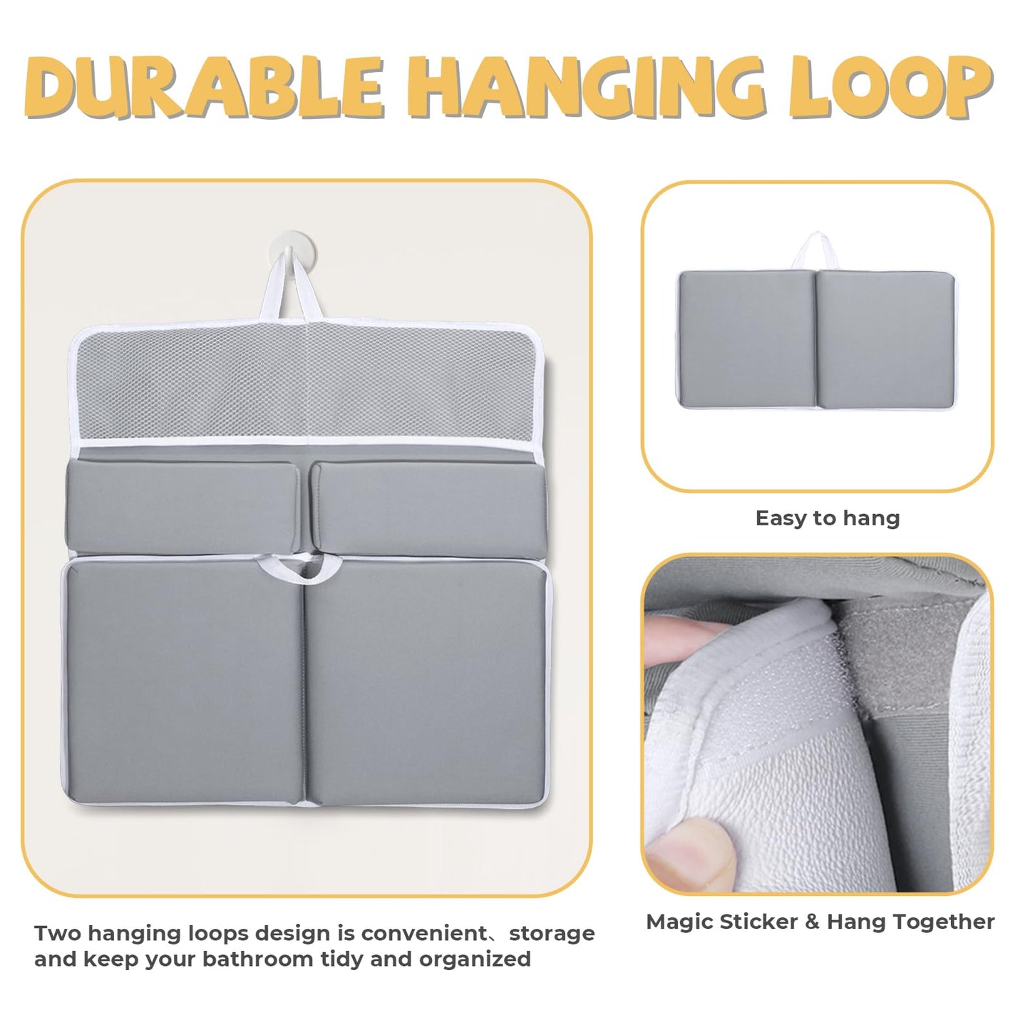 Bath Kneeler And Elbow Rest Pad Set, Quick Dry Baby Bath Kneeling Pad Thick Soft Non-Slip Baby Bathtub Mat For Baby Bathing, Bab