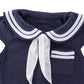 Lxkikmm Baby Girl Nautical Dress Sailor Suit Jumpsuit Romper With Hat