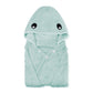 Romasa Toddler Hooded Bath Towel Ultra Soft Towel Highly Absorbent Bathrobe Blanket For Boys Girls- 27.5' X 55'(Green Shark-Sh