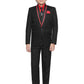 Jeetethnics Boys Black Coat Suit Set With Waistcoat Shirt And Trousers (9066Q)