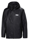 Helly Hansen Kids' Big Juniors Moss Coat Jacket With Full Rain Protection, 990 Black, 10