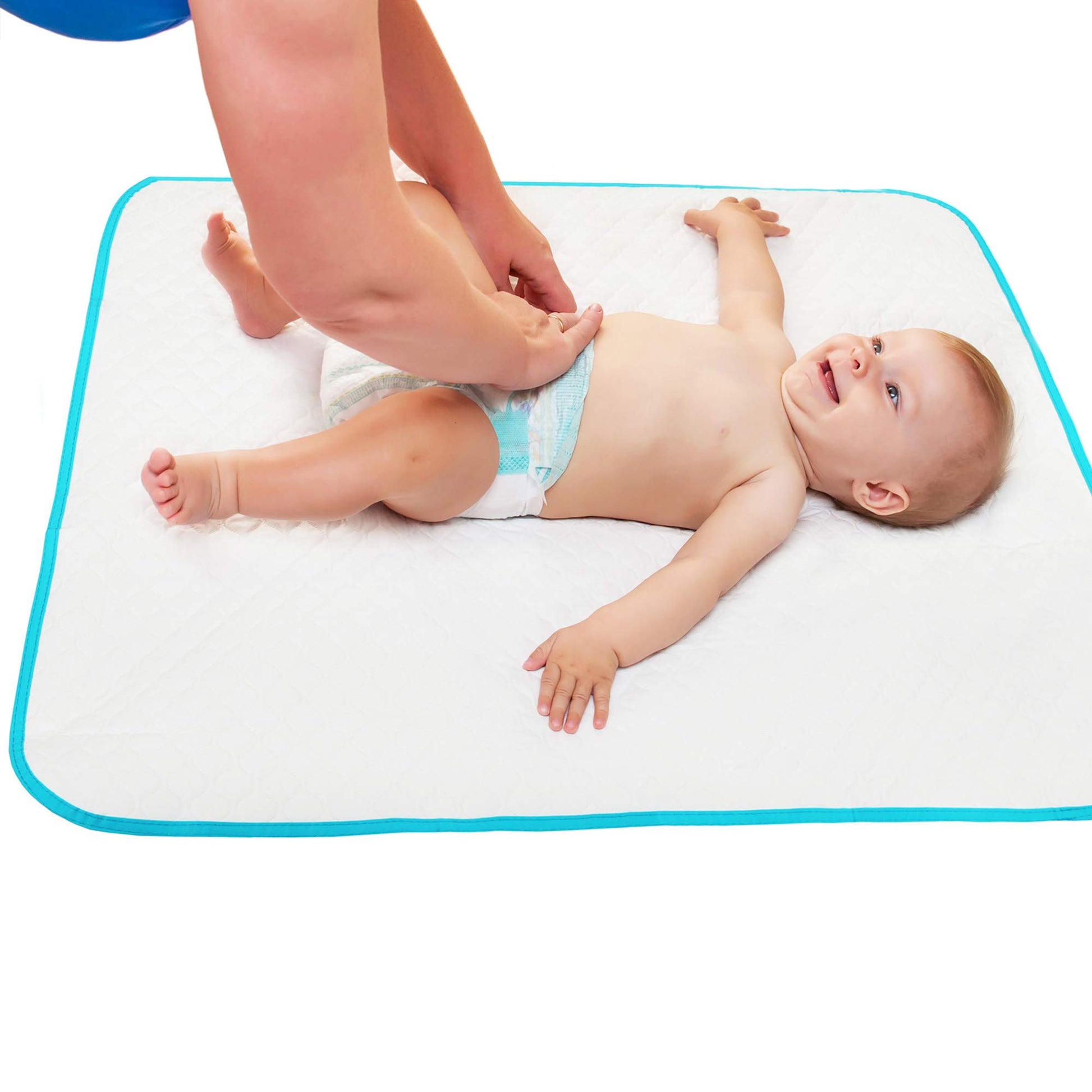 Portable Changing Pad For Home & Travel - Waterproof Reusable Extra Large Size 31.5'X23.6'' Baby Changing Mat With Reinforced D
