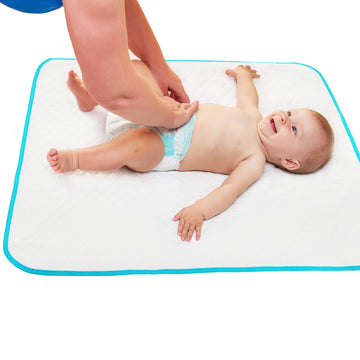 Portable Changing Pad For Home & Travel - Waterproof Reusable Extra Large Size 31.5'X23.6'' Baby Changing Mat With Reinforced D