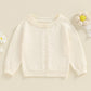 Infant Baby Girl Cardigan Sweater Long Sleeve Button Up Knit Sweatshirt Jacket Toddler Baby Girl Fall Outfits (Apricot, 2-3 Year