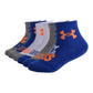 Under Armour Baby Boys Multi Pack Play Essential Quarter Sock, Royal Blue, 2T-4T