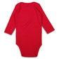 Romperinbox Unisex Solid Baby Bodysuit 0-24 Months (18-24 Months, Red Long Sleeve)