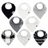 Parker Baby Bandana Drool Bibs 8 Pack Baby Bibs for Boys, Girls, Unisex - Lunar Set