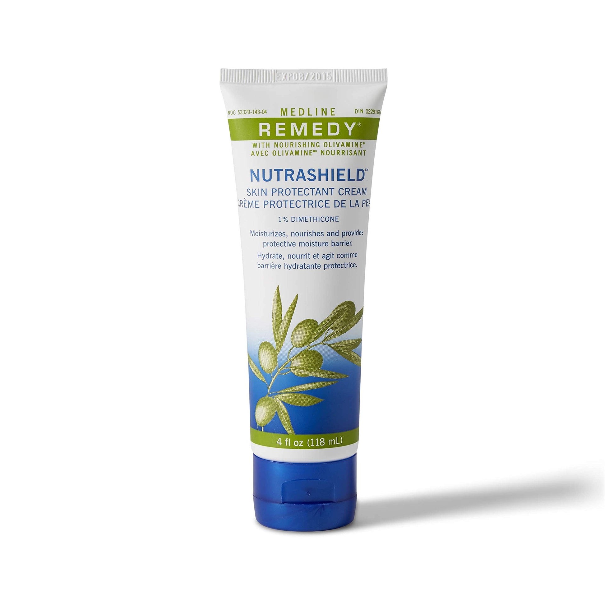 Medline Msc094534 Remedy Nutrashield Skin Protectant, (4 Ounce), For Use As A Barrier Cream, Or Dry Or Chapped Skin, Diaper Rash